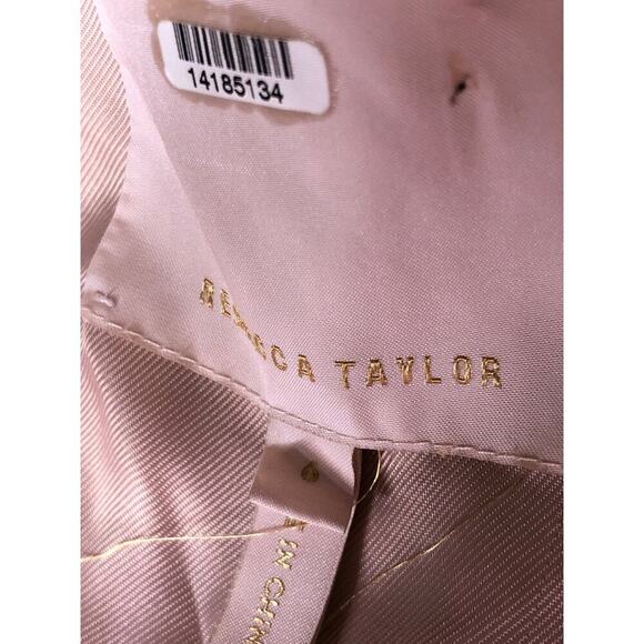 Rebecca Taylor Scallop Blazer Jacket Double-Breasted Front Vanilla Cream 6 - Picture 7 of 13